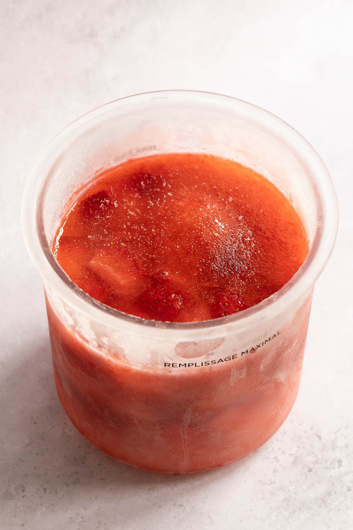 Frozen strawberry lemonade