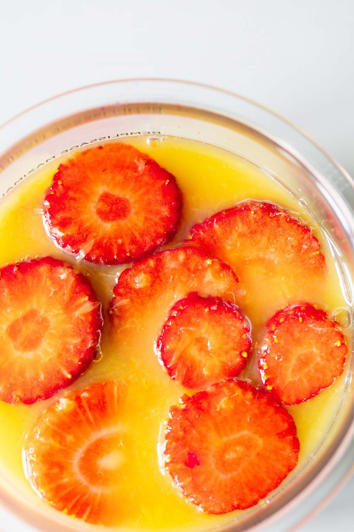 Adding orange juice to Ninja Creami container