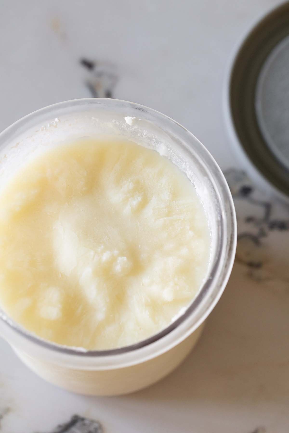Frozen lemon ricotta ice cream