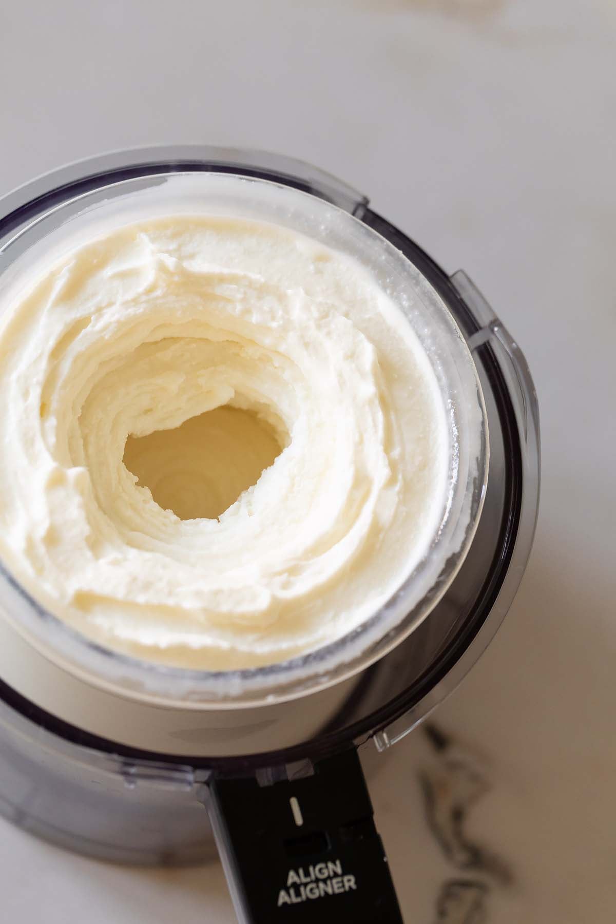 Processed Ninja Creami lemon ricotta ice cream