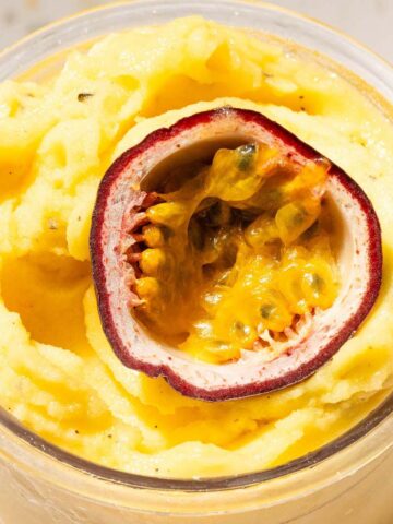 Ninja Creami passionfruit sorbet
