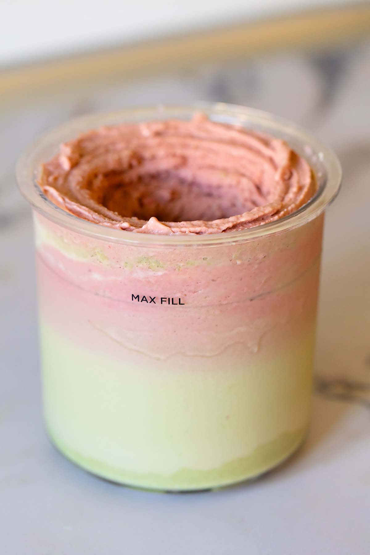 Ninja Creami strawberry matcha ice cream