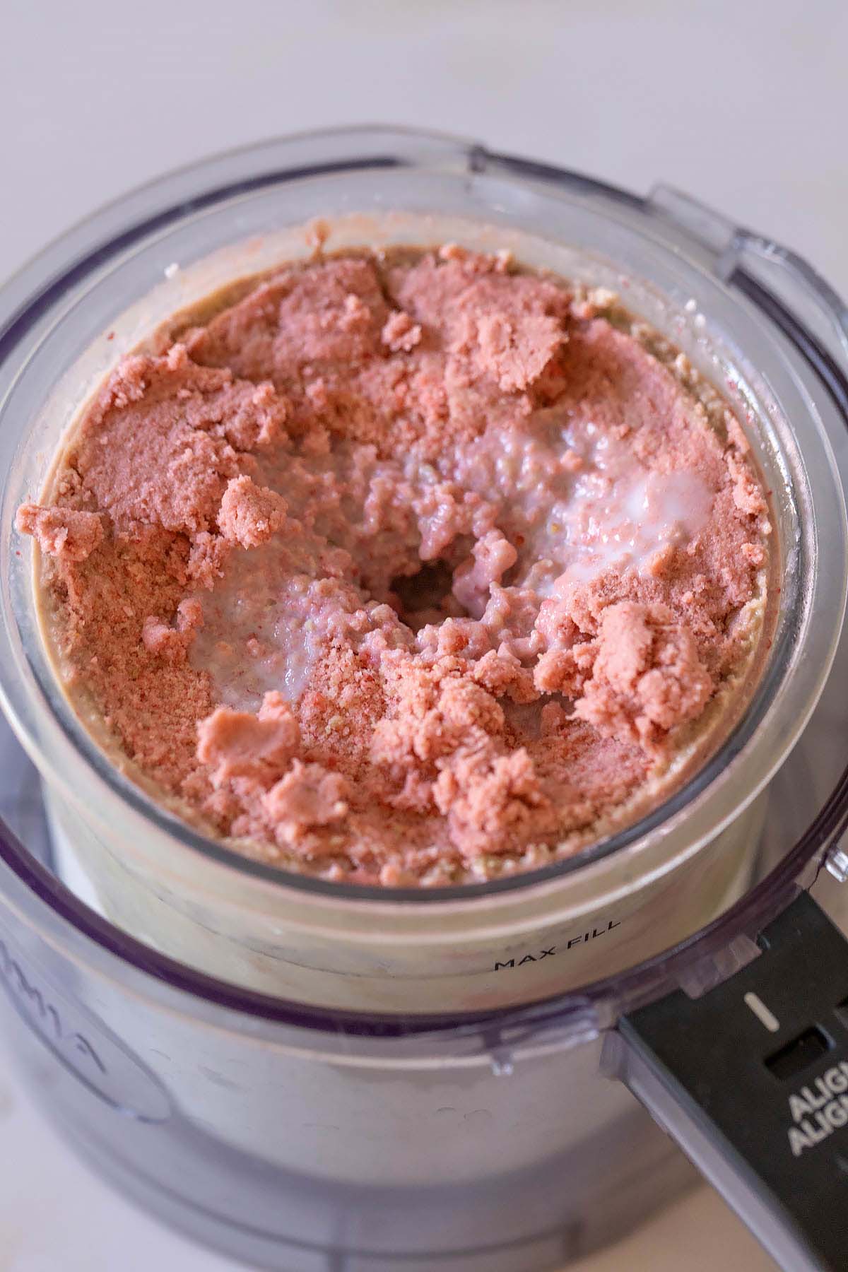 Processing strawberry matcha ninja creami
