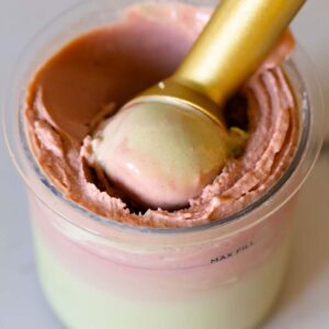 Ninja Creami strawberry matcha ice cream