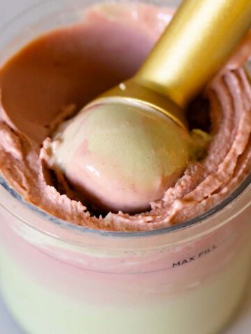 Ninja Creami strawberry matcha ice cream