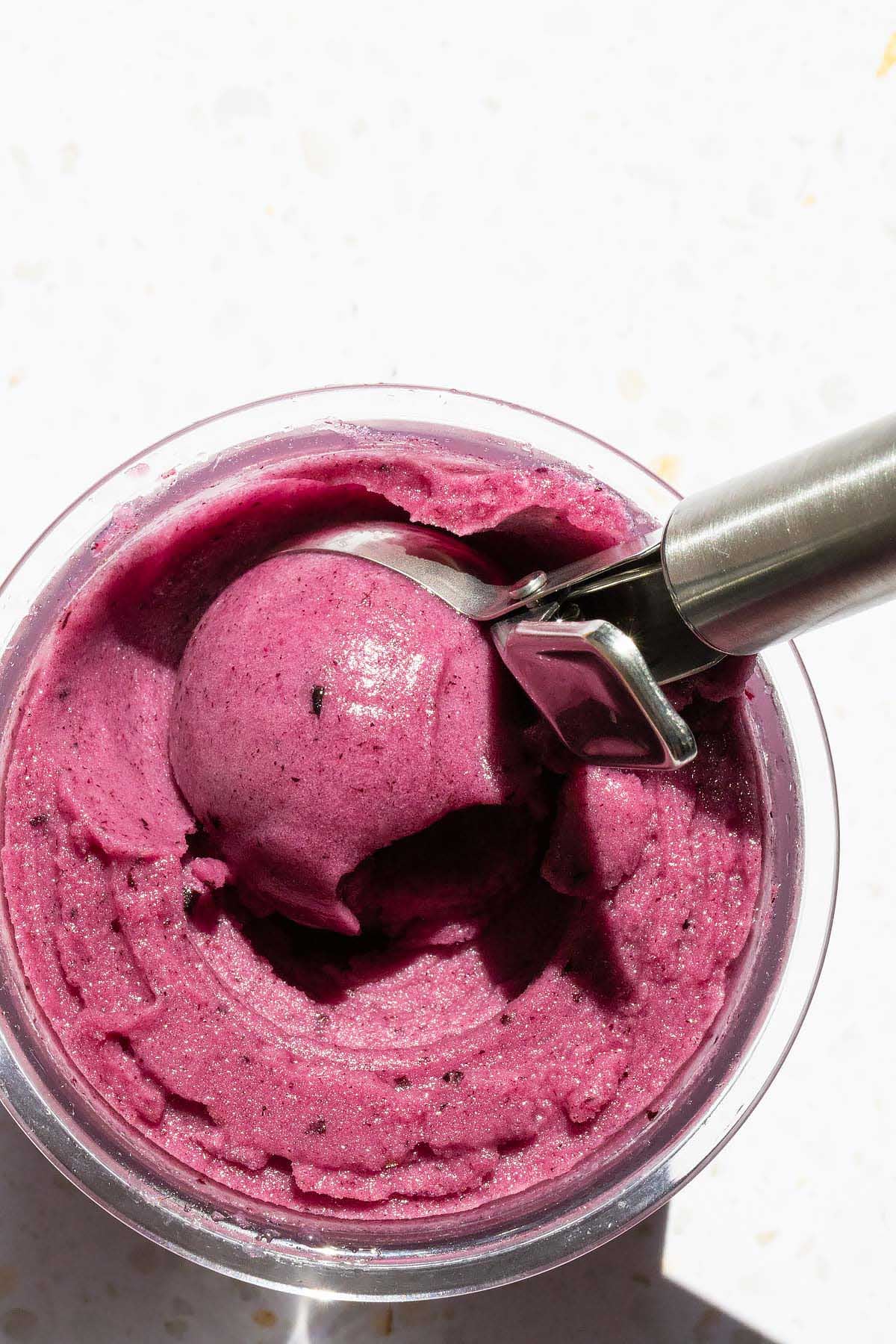 Ninja Creami grape sorbet
