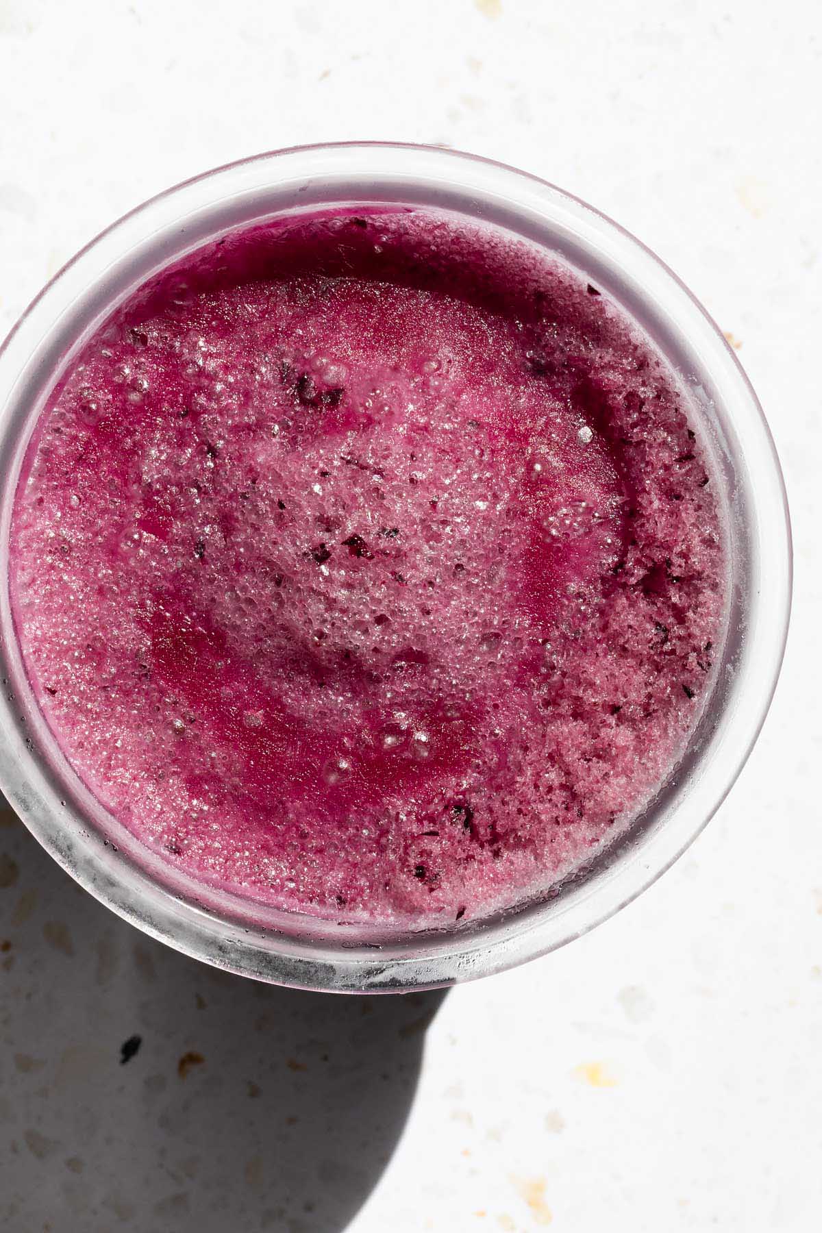 Frozen Ninja Creami grape sorbet