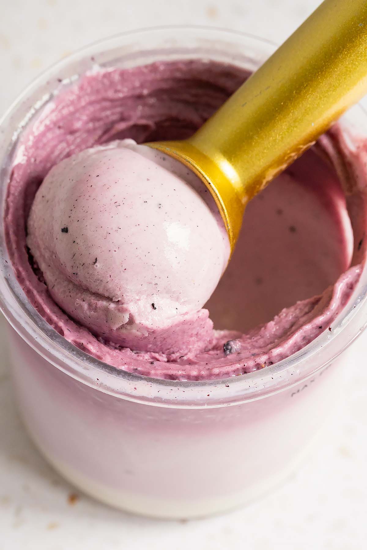 Ninja Creami lemon blueberry frozen yogurt