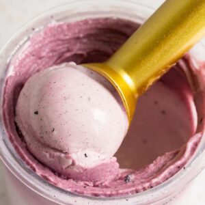 Ninja Creami lemon blueberry frozen yogurt