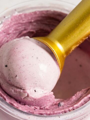 Ninja Creami lemon blueberry frozen yogurt