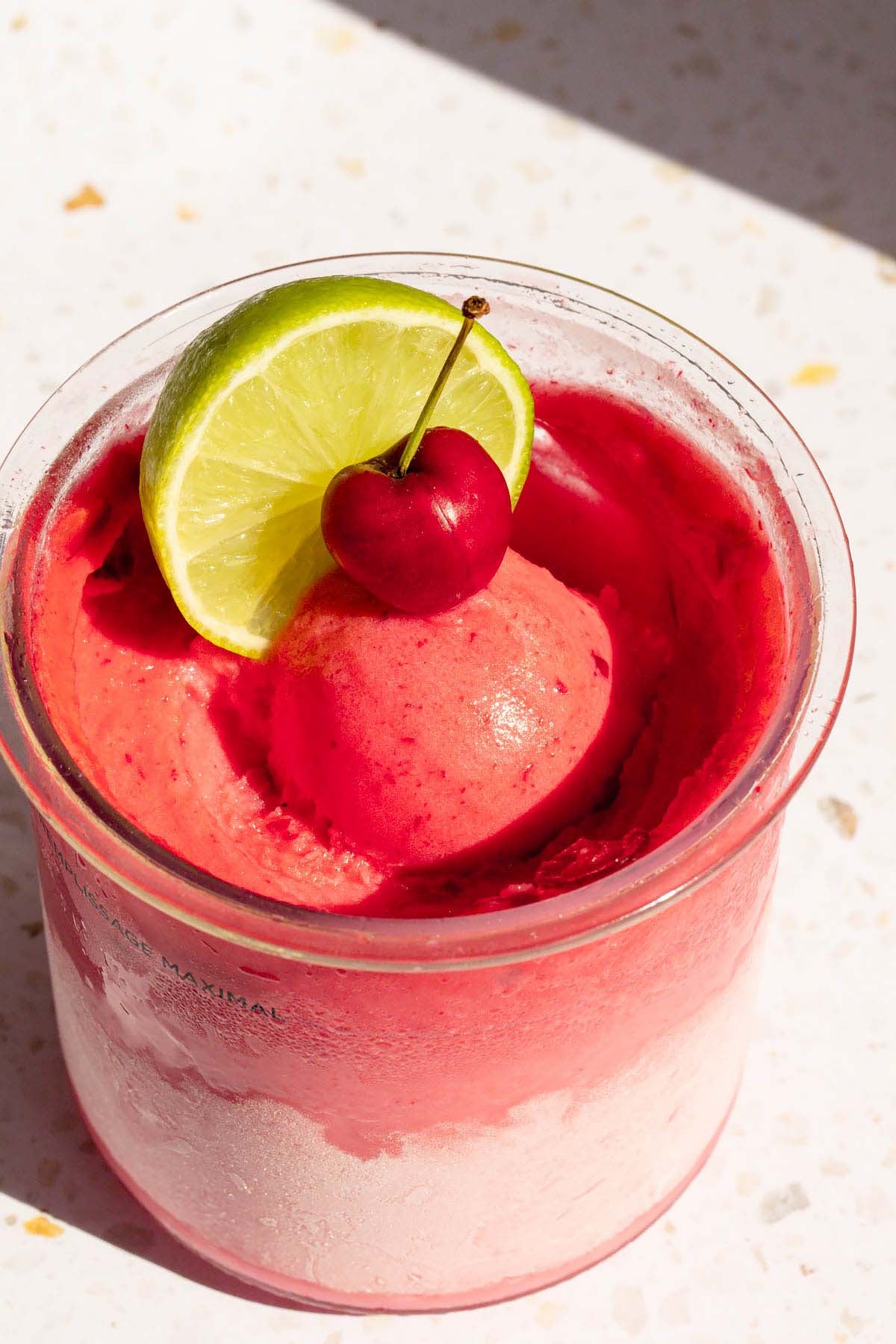 Ninja Creami cherry limeade sorbet