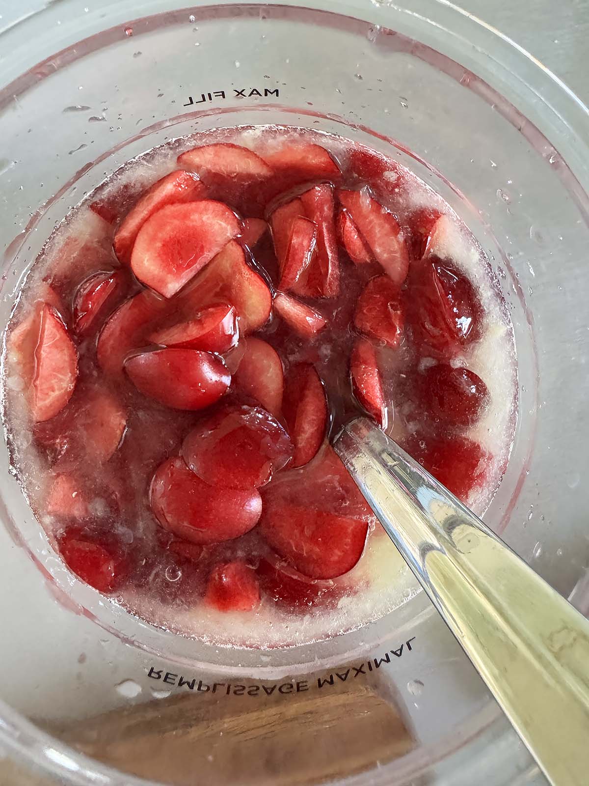 Adding cherries to Ninja Creami container