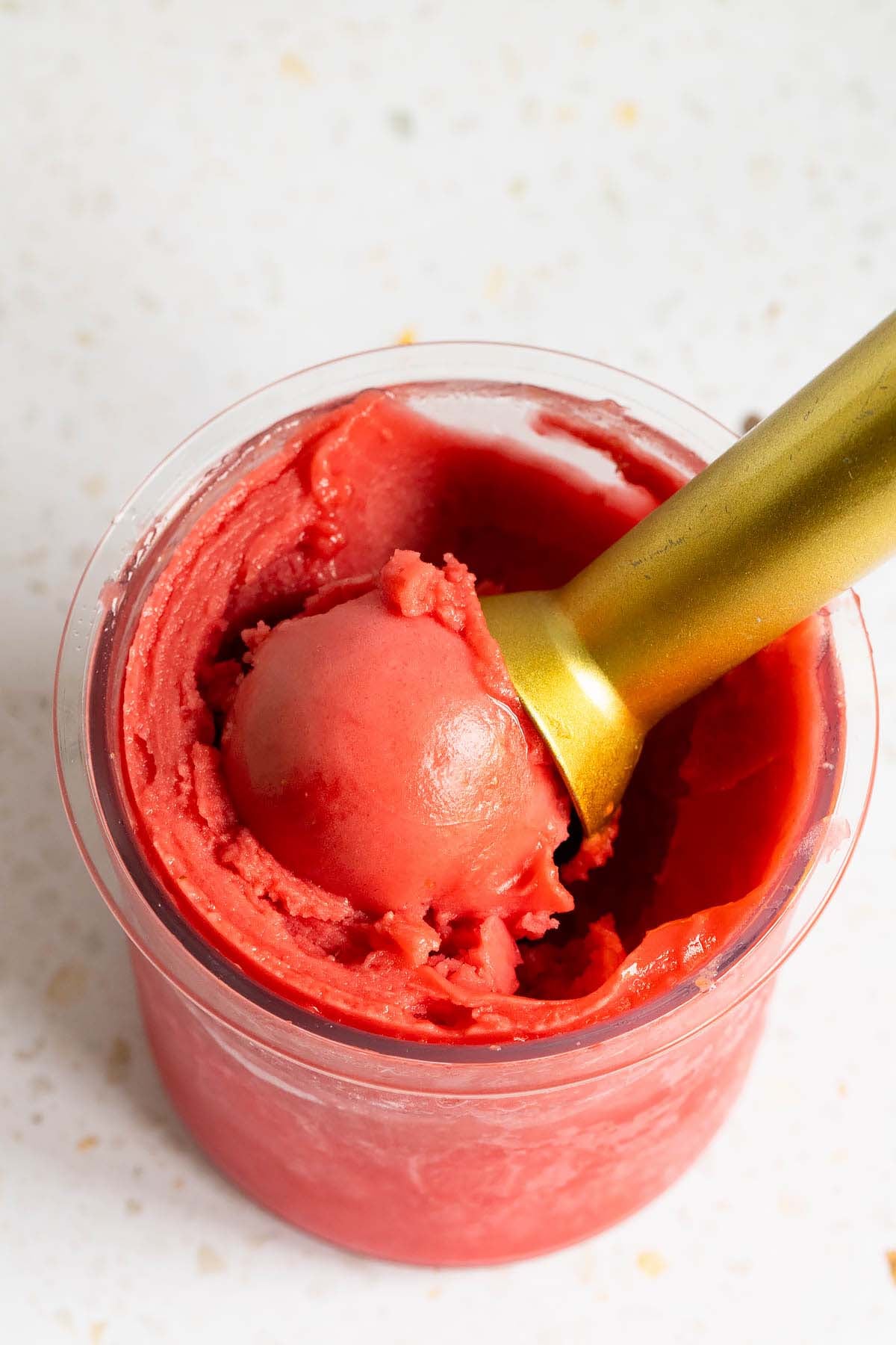 Ninja Creami hibiscus sorbet