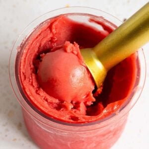 Ninja Creami hibiscus sorbet