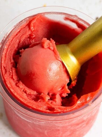 Ninja Creami hibiscus sorbet