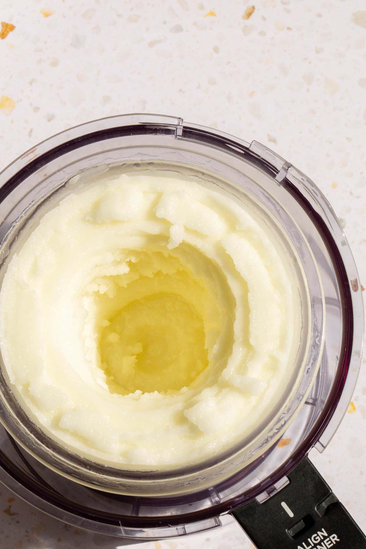 Processed lime sorbet in Ninja Creami