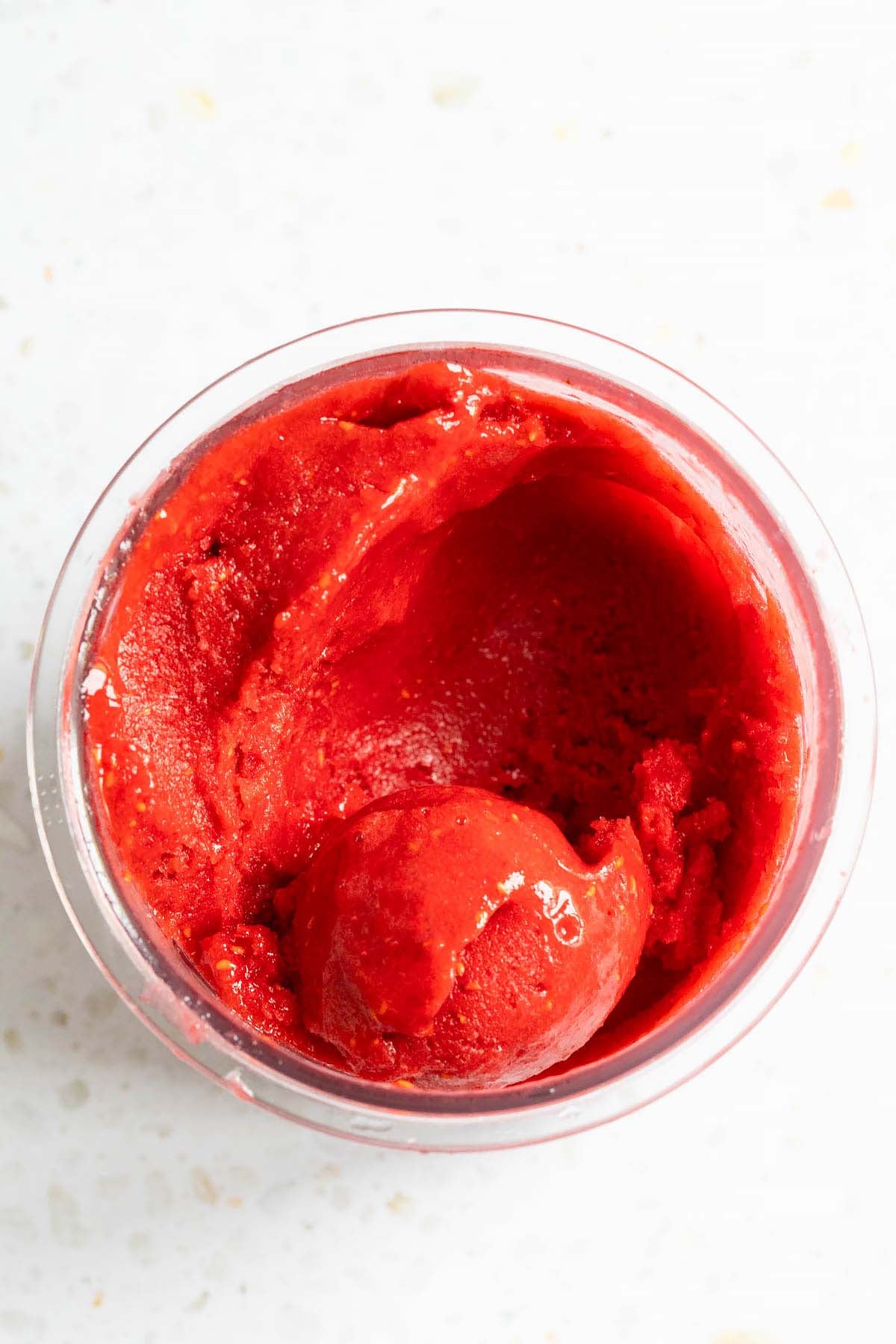 Ninja Creami raspberry sorbet