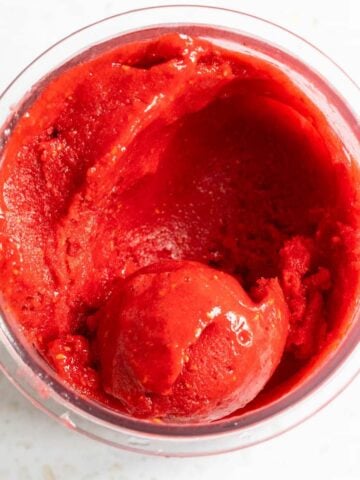 Ninja Creami raspberry sorbet