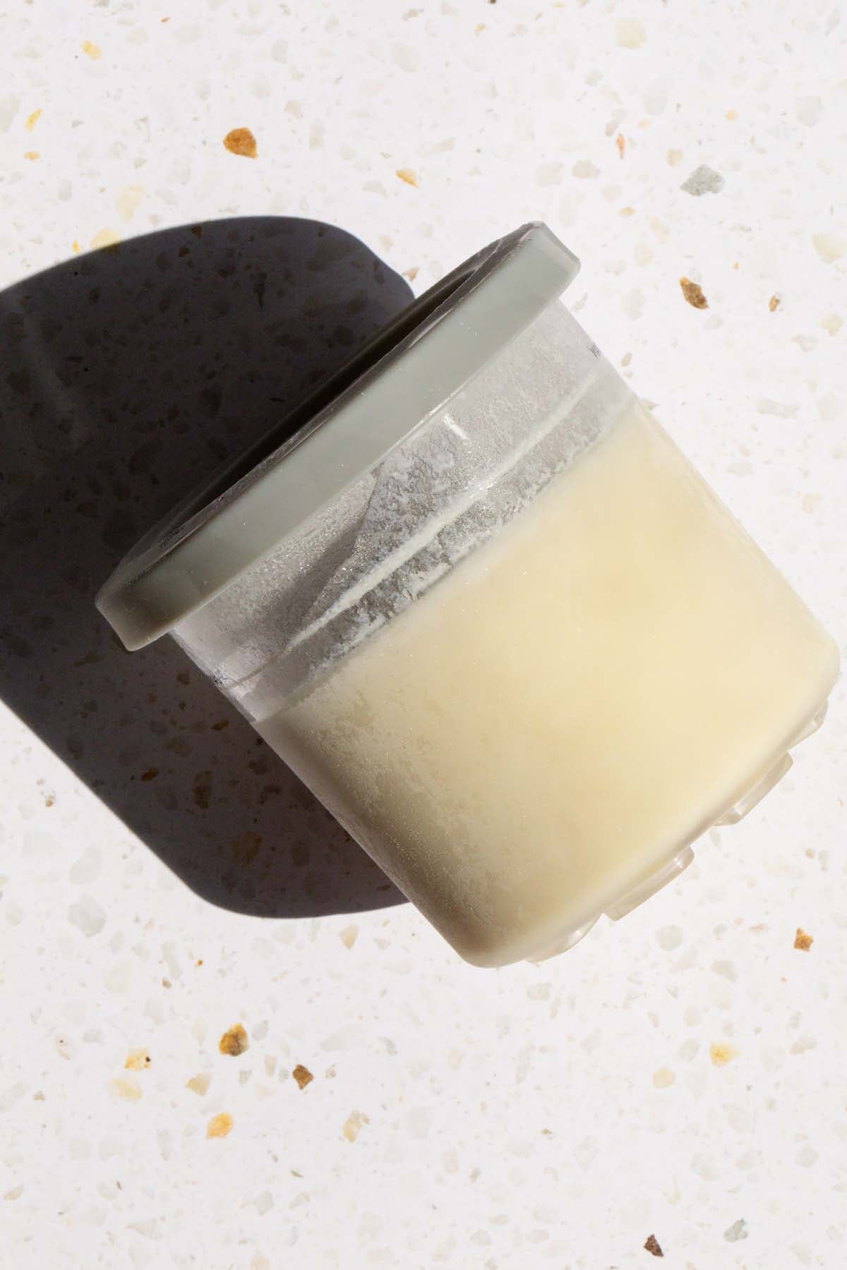 Frozen base for Ninja Creami banoffee ice cream