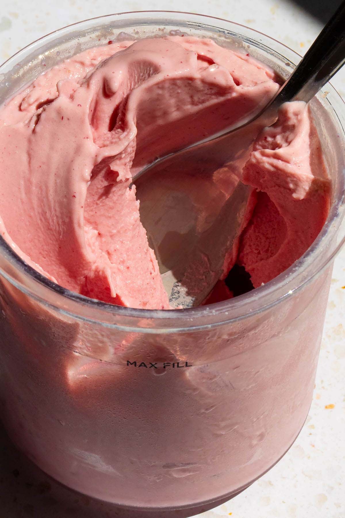 Ninja Creami cherry ice cream