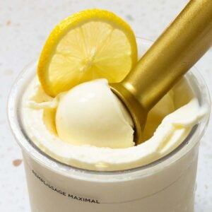 Ninja Creami lemon frozen yogurt