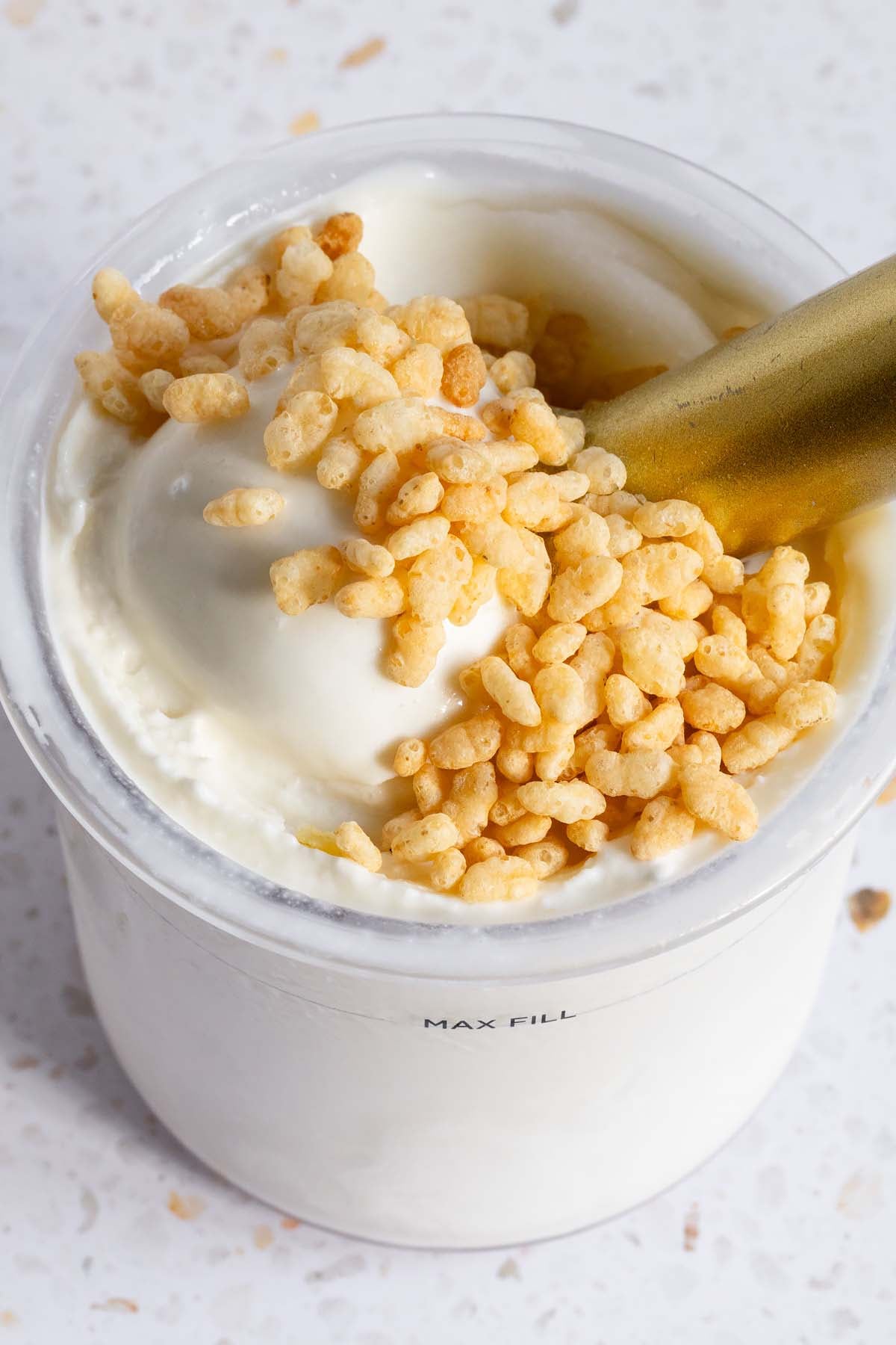 Ninja Creami rice krispie treat ice cream