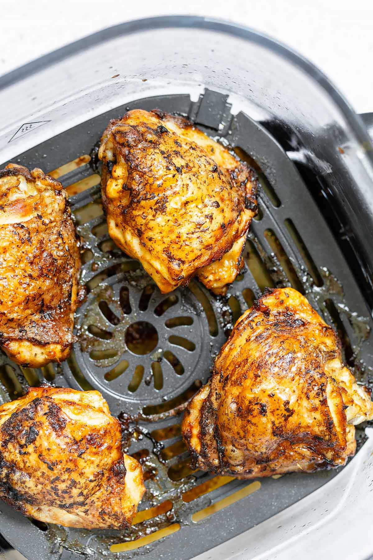 Ninja Crispi chicken thighs in Ninja Crispi