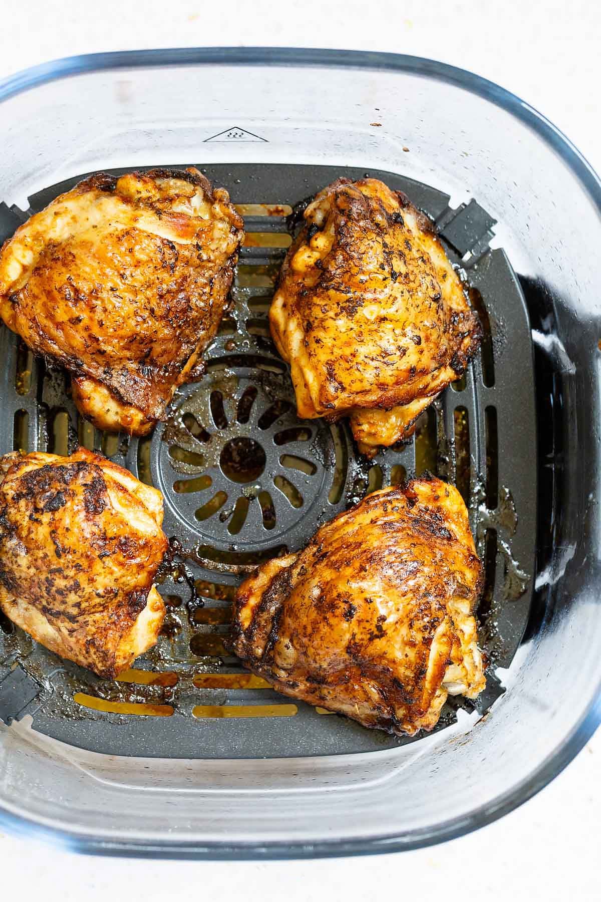 Ninja Crispi chicken thighs in Ninja Crispi