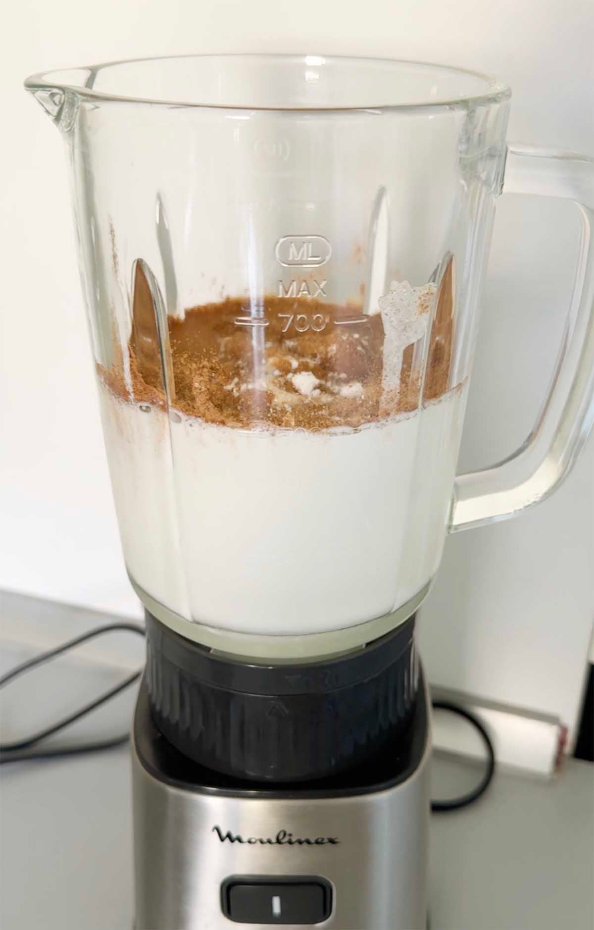 Ingredients in the blender