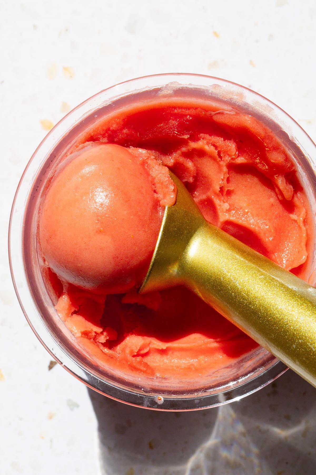 Ninja Creami strawberry watermelon sorbet