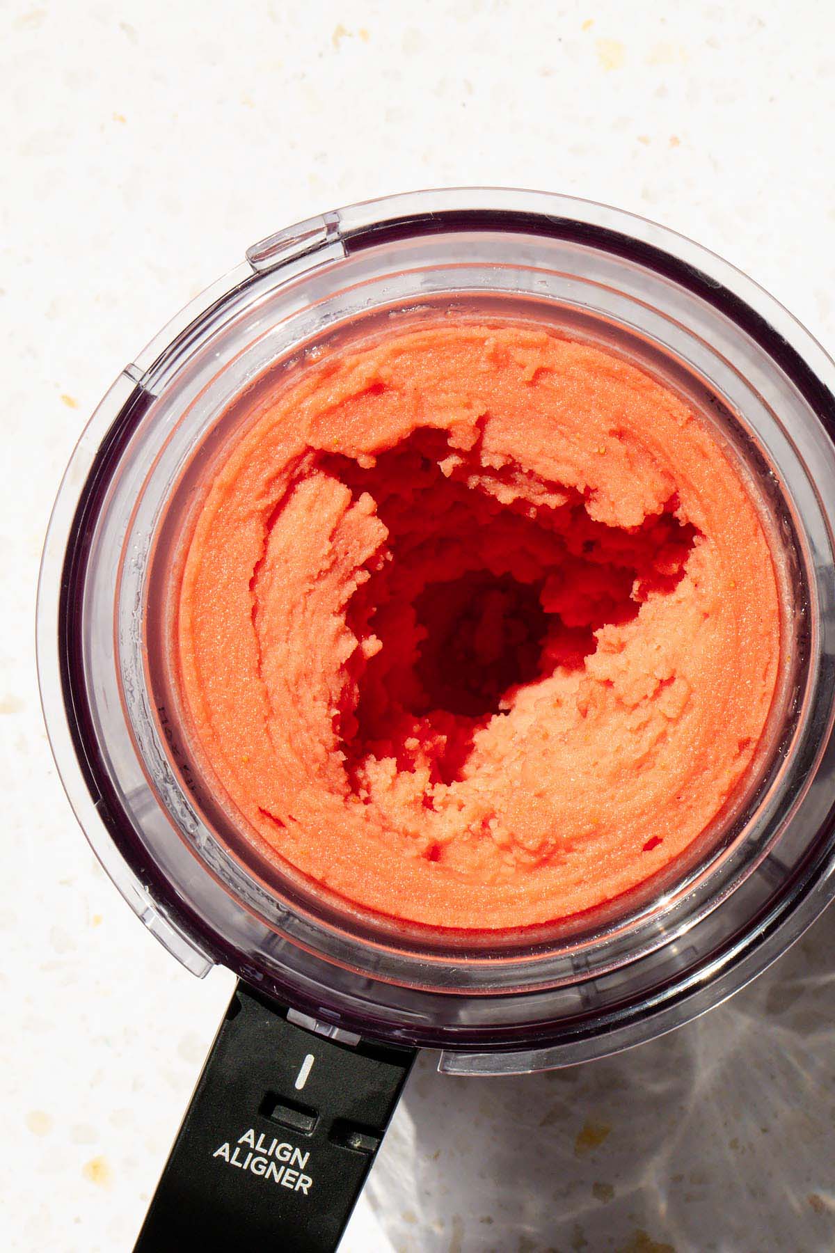 Processed Ninja Creami strawberry watermelon sorbet