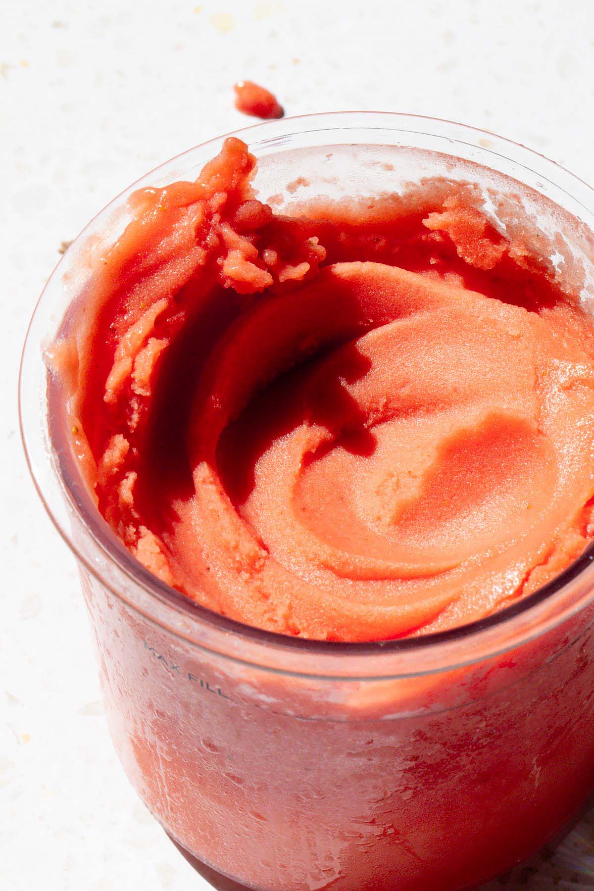 Ninja Creami strawberry watermelon sorbet