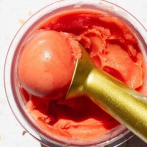 Ninja Creami strawberry watermelon sorbet